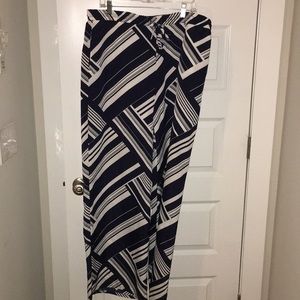Black and White Palazzo Pants